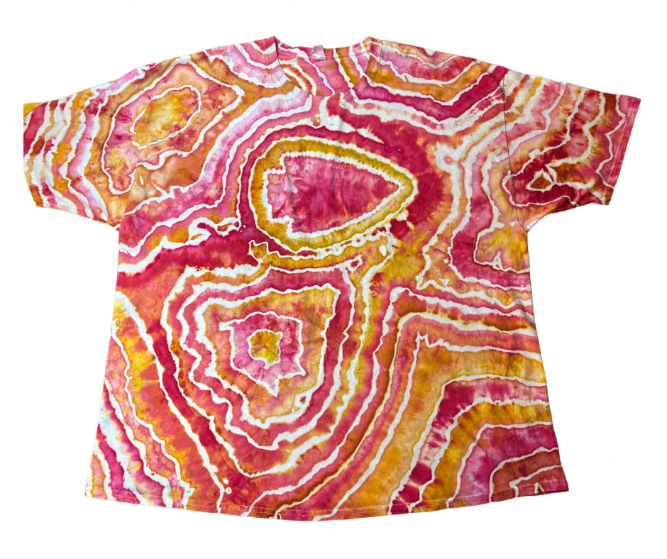 KC Red and Gold Geode