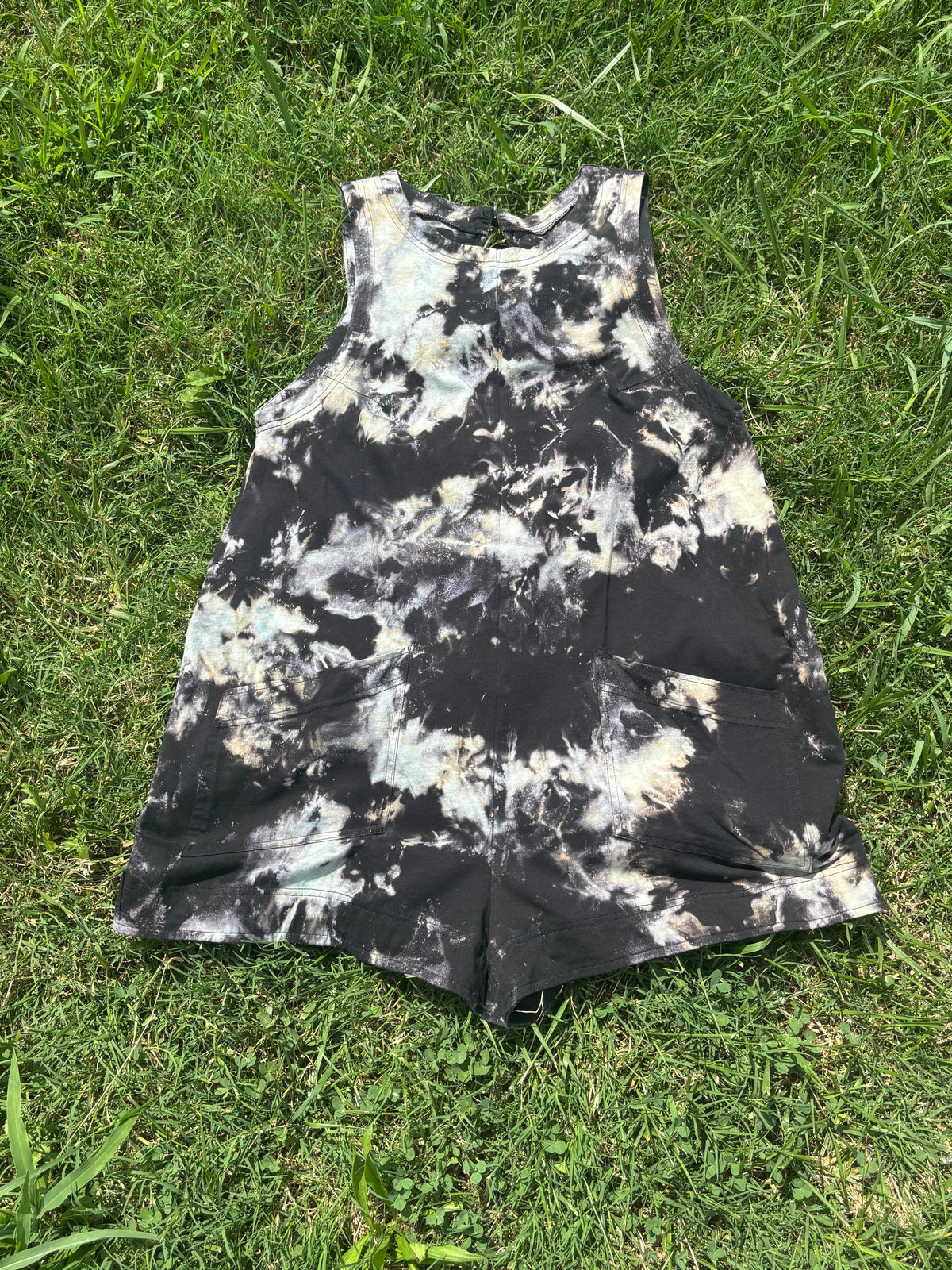 Decoloured Thick Strap Romper
