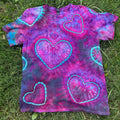 Multi-Heart Tee (Pink/Teal)