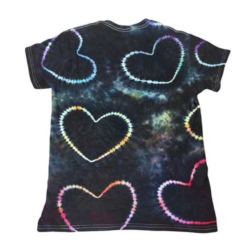 Black Rainbow Heart Tee