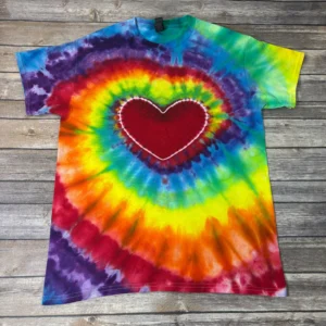 Radiant Rainbow Heart Tee